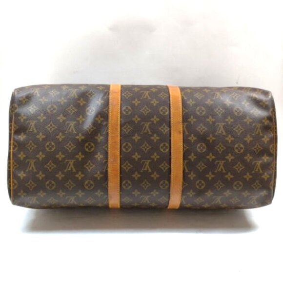 SALE! Vintage Louis Vuitton Keepall 55 Monogram Satchel Shoulder Bag Leather - Picture 6 of 16